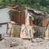 Un edificio sventrato dall'alluvione